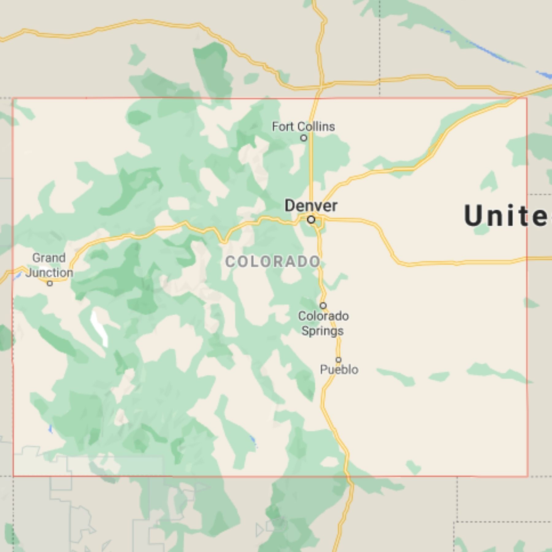 colorado map colorado map