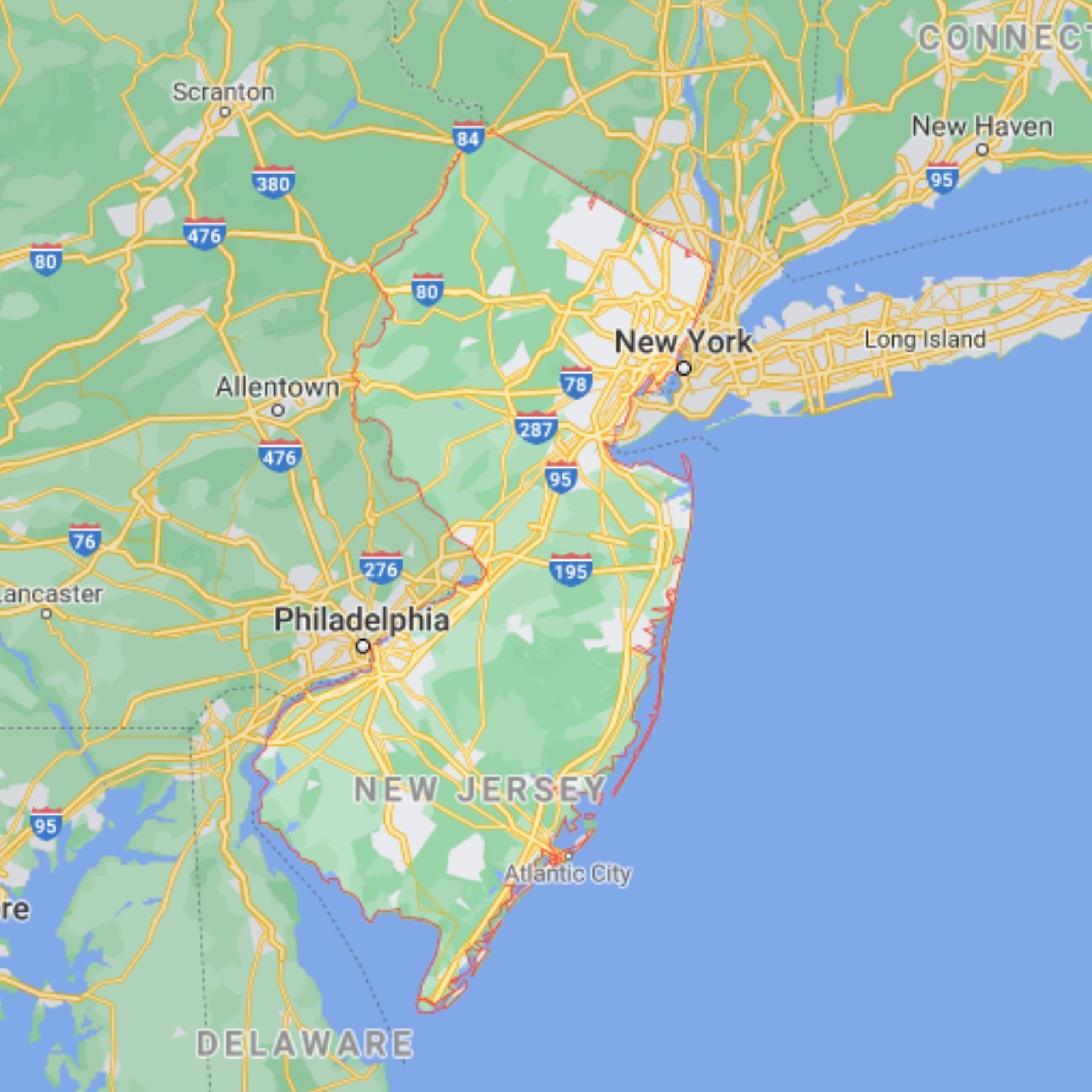 new jersey map new jersey map
