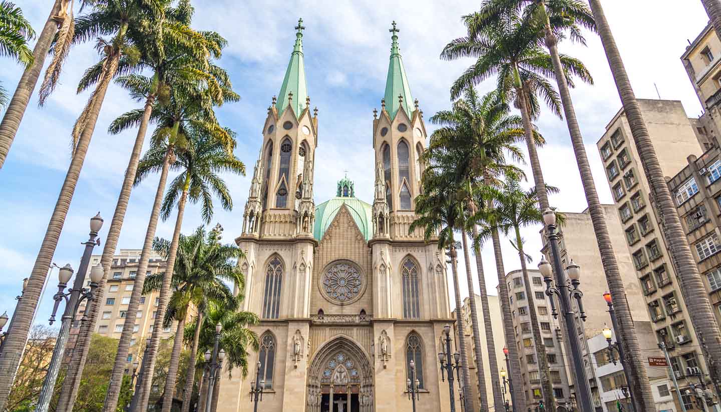 Se Cathedral in Sao Paulo, Brazil