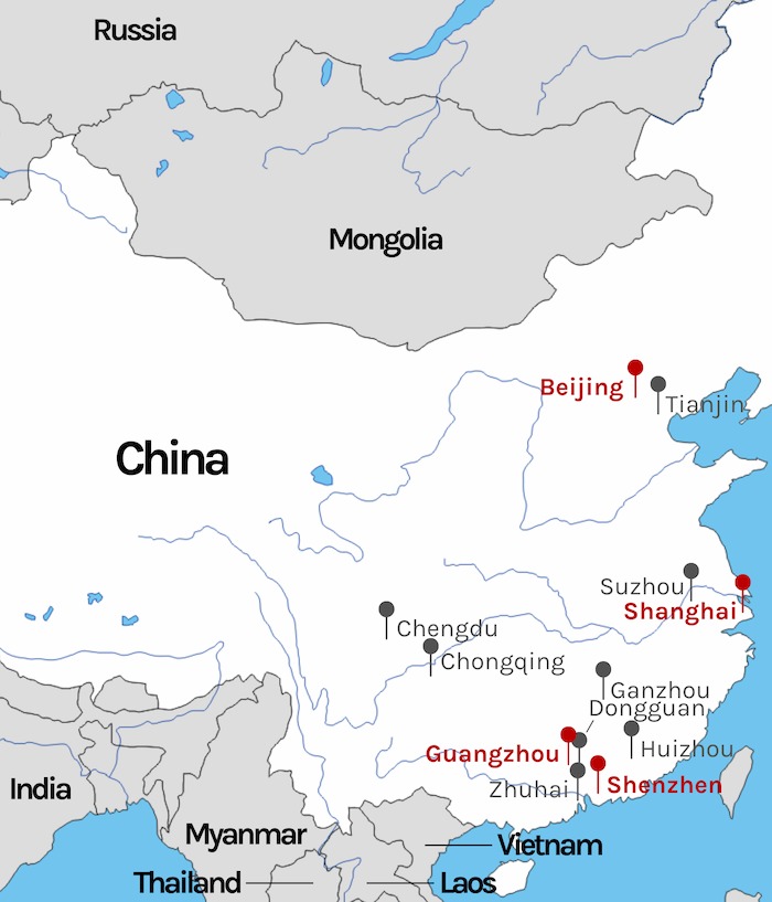 Tier 1 China Cities