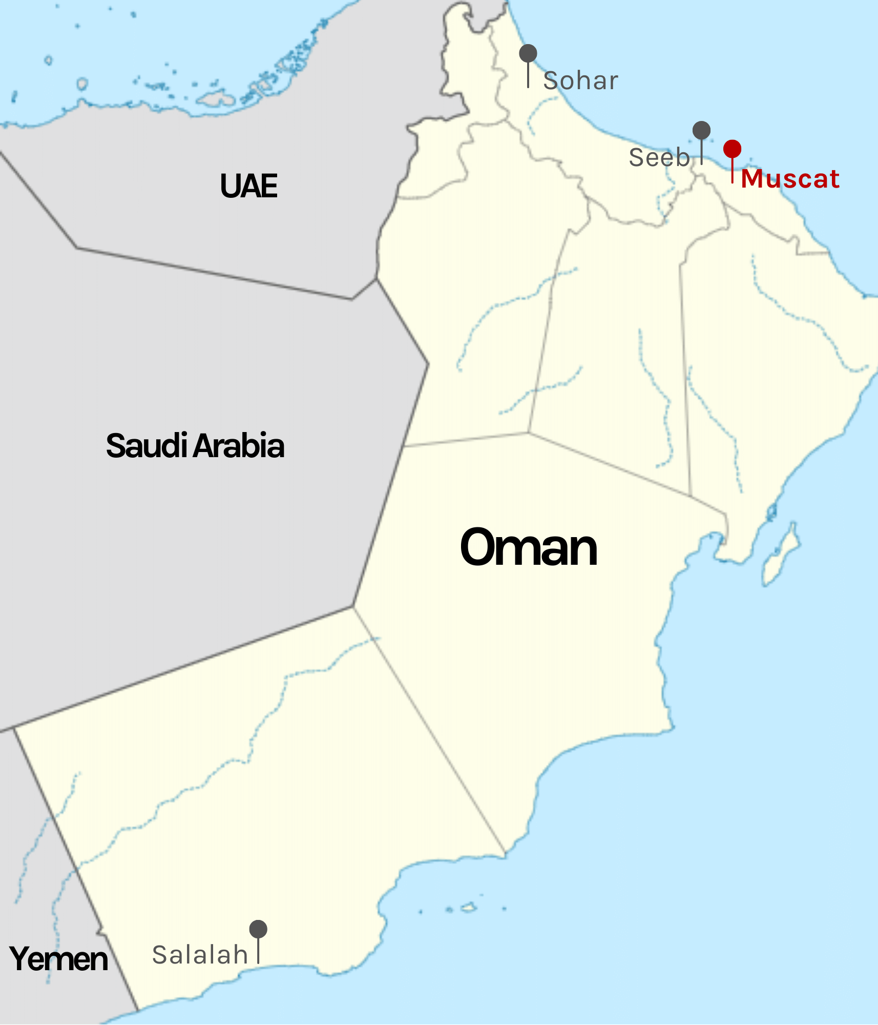 Muscat map Muscat map